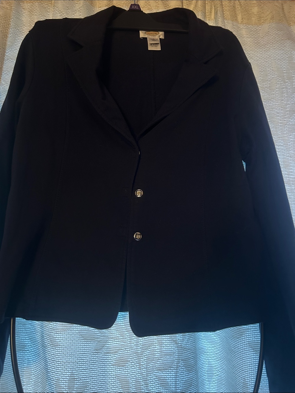 Talbots Navy Blazer with Silver-Tone Buttons